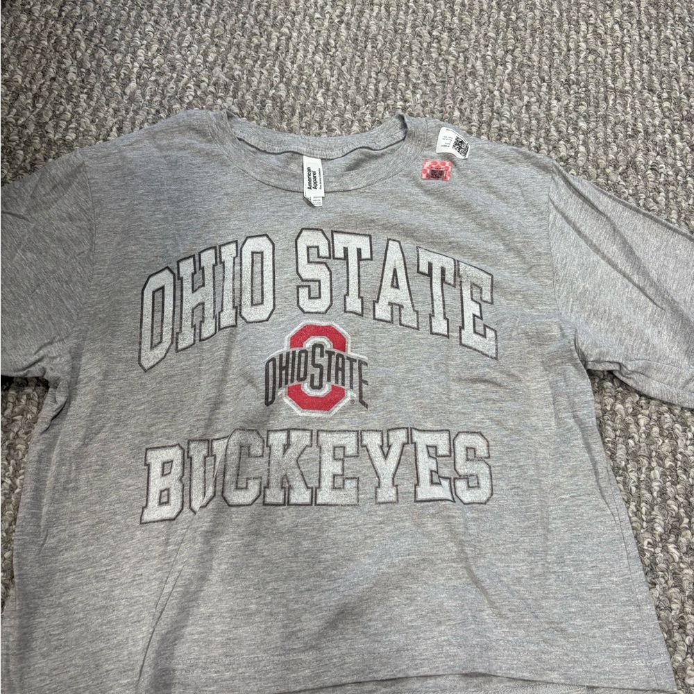American Apparel Gray Graphic Tee